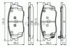 BOSCH 0 986 495 087 Brake Pad Set, disc brake